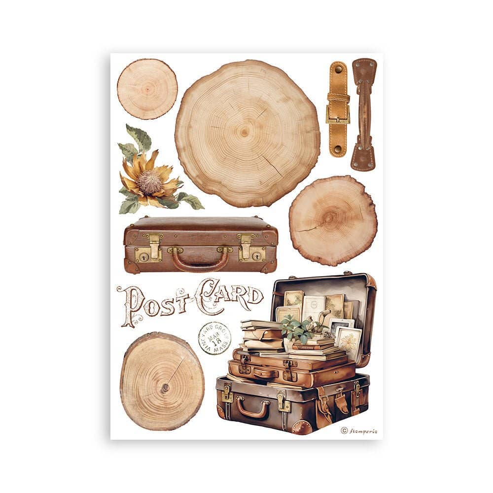 Washi pad - Golden Harmony - 7 - Stamperia - Tidformera