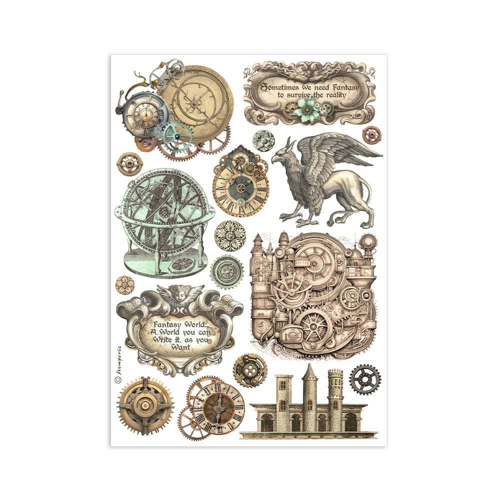 Washi pad - Sir Vagabond in Fantasy World - 7 - Stamperia - Tidformera