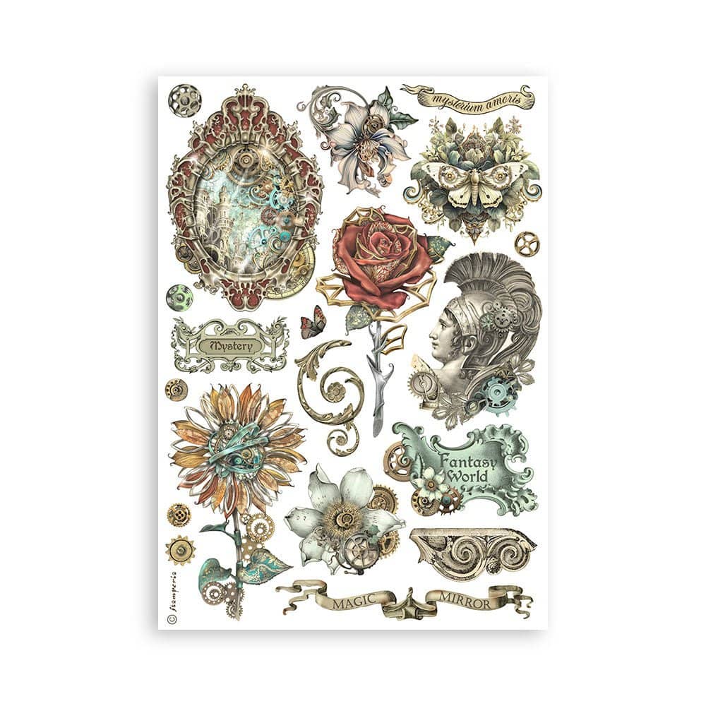 Washi pad - Sir Vagabond in Fantasy World - 4 - Stamperia - Tidformera