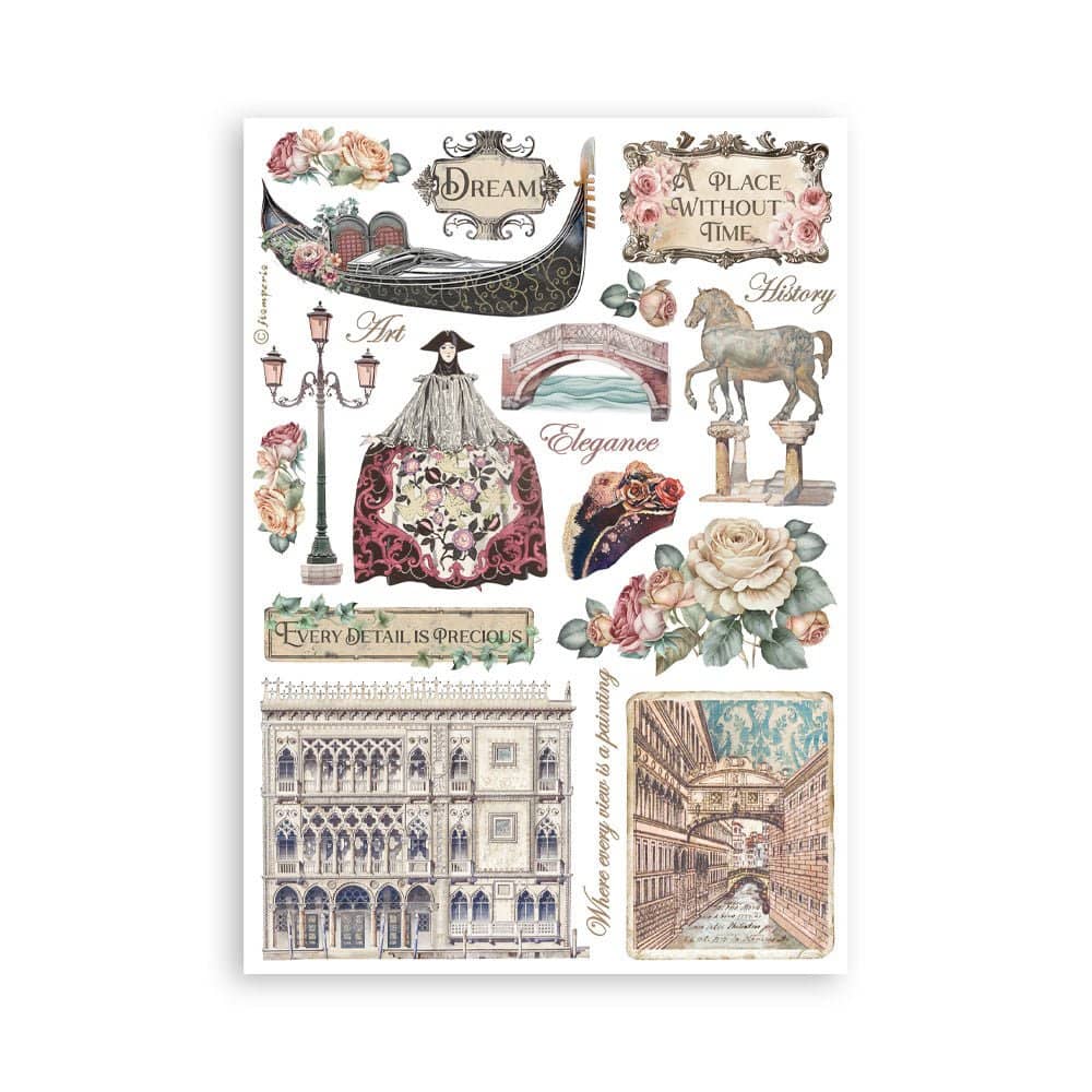 Washi pad - Venice City of Art - 6 - Stamperia - Tidformera