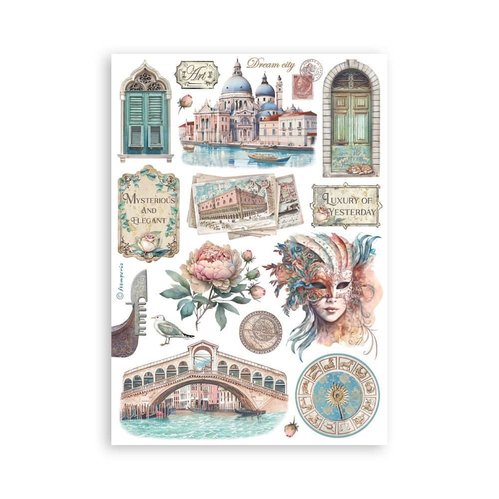 Washi pad - Venice City of Art - 5 - Stamperia - Tidformera