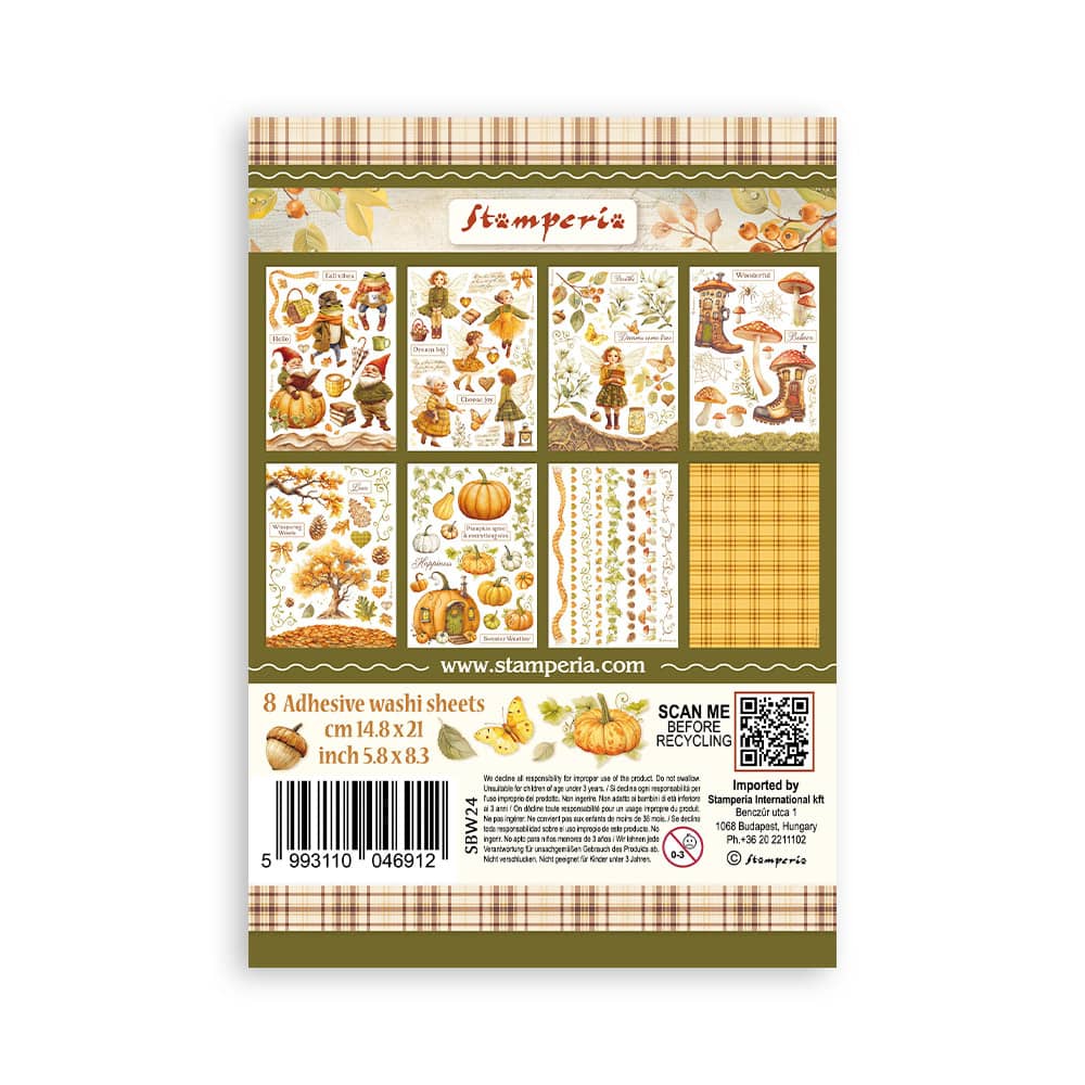 Washi pad - Whispering Woods - 10 - Stamperia - Tidformera