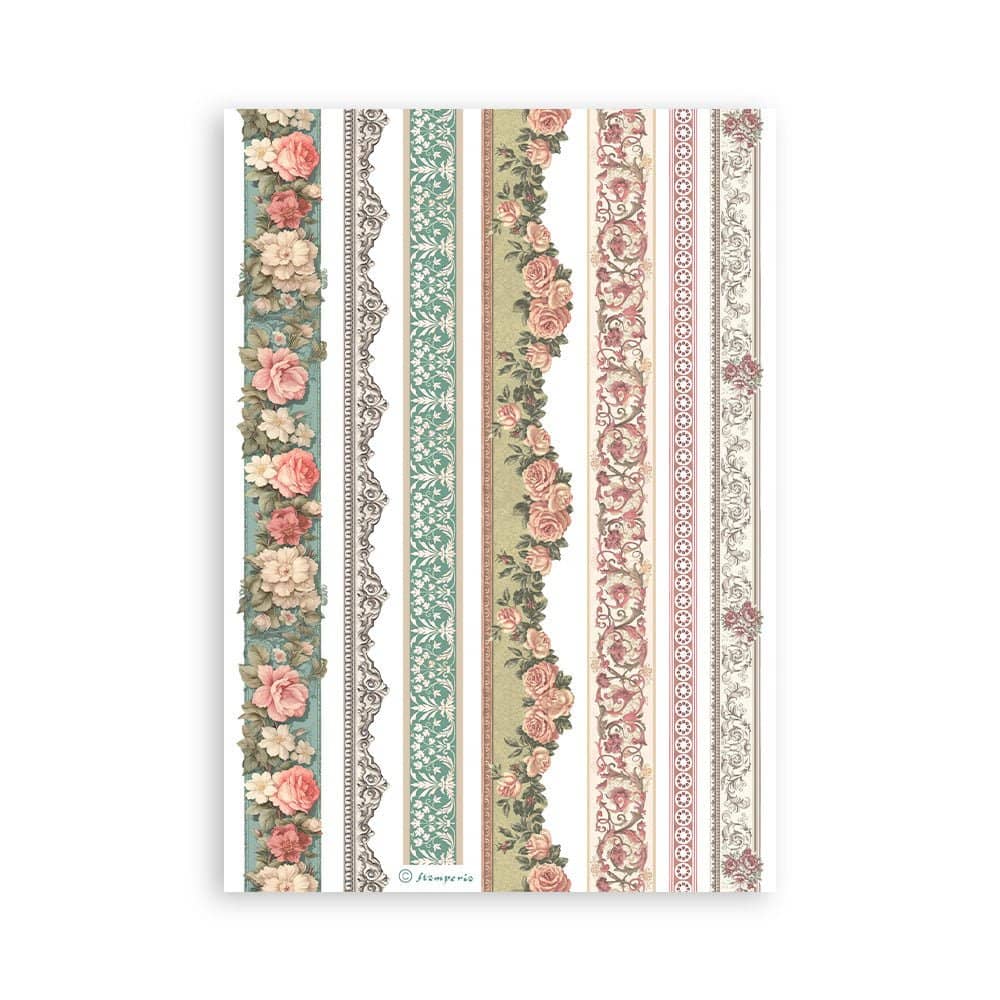 Washi pad - Wonderland - 8 - Stamperia - Tidformera