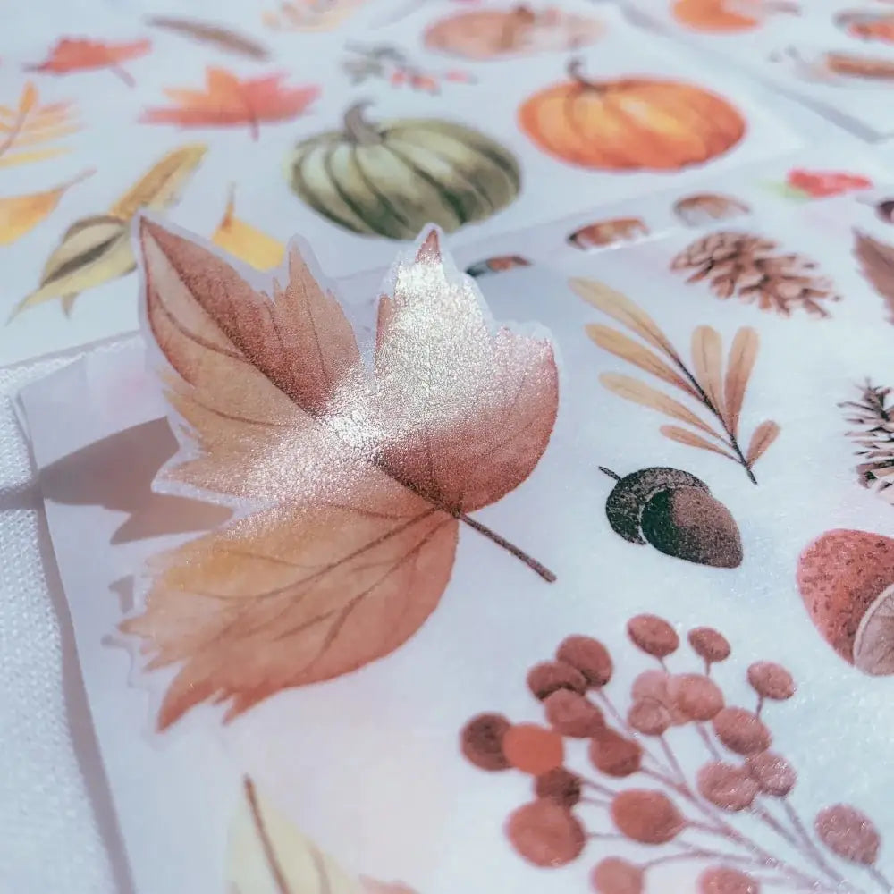 Washi stickers Autumn Light - 4 - pack - 6 - Washi Tape Shop - Tidformera