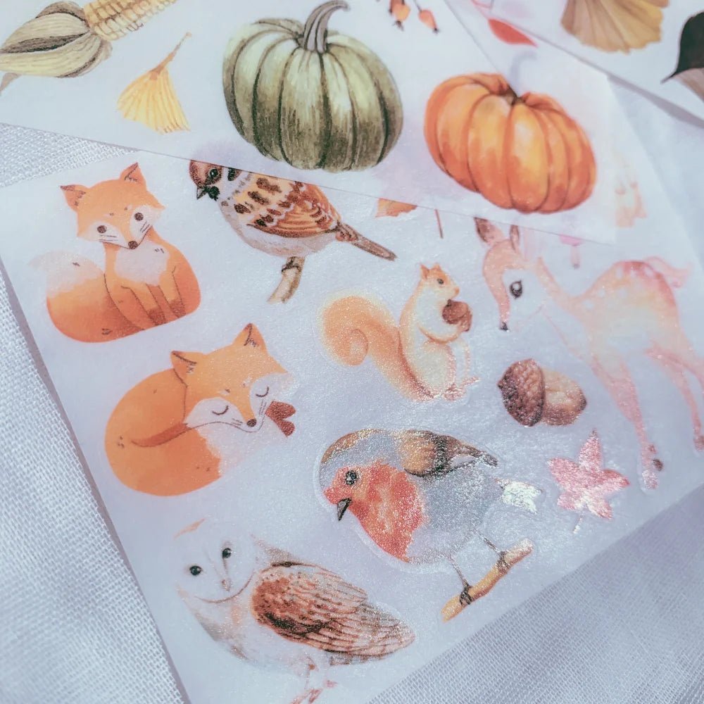 Washi stickers Autumn Light - 4 - pack - 3 - Washi Tape Shop - Tidformera