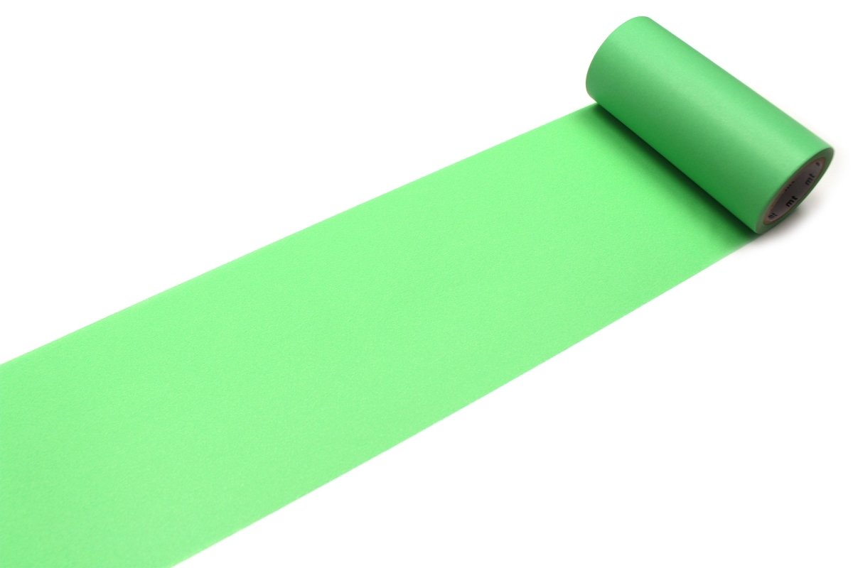 Washi Tape - 10 cm - Wakamidori från MT masking tape - Grön washi tape - Tidformera