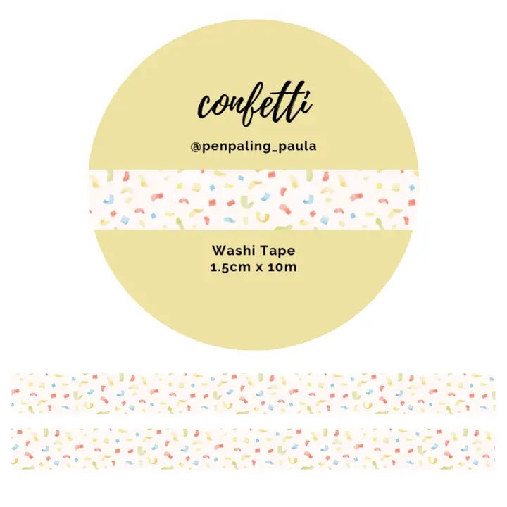 Washi tape 15 mm - Penpaling Paula - Confetti - 1 - Penpaling Paula - Tidformera