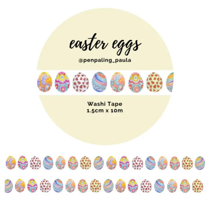 Washi tape 15 mm - Penpaling Paula - Easter Eggs - 1 - Penpaling Paula - Tidformera