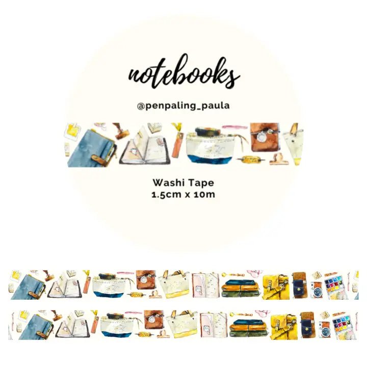Washi tape 15 mm - Penpaling Paula - Notebooks - 1 - Penpaling Paula - Tidformera