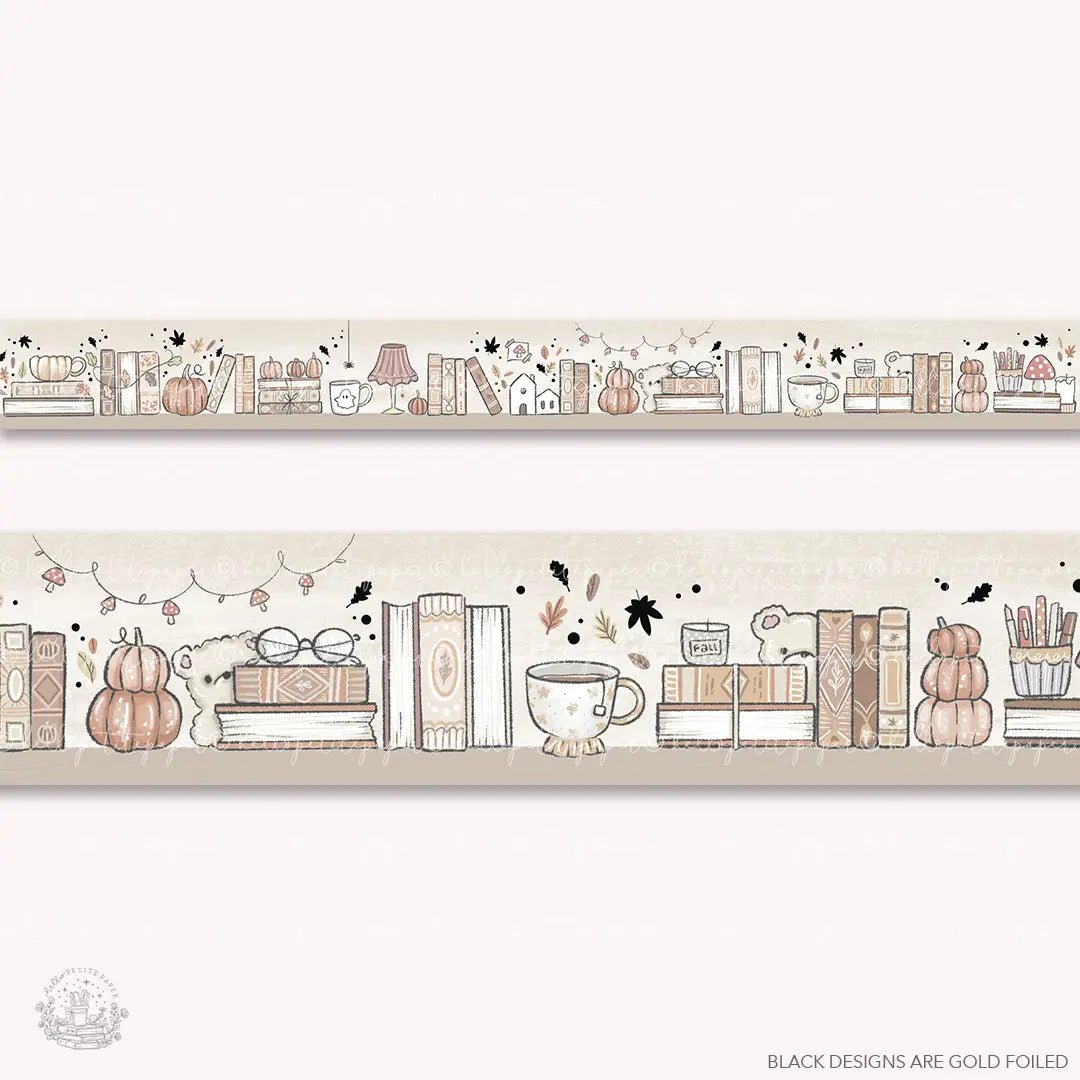 Washi tape 25 mm - Autumnal Library - 2 - Hello Petite Paper - Tidformera