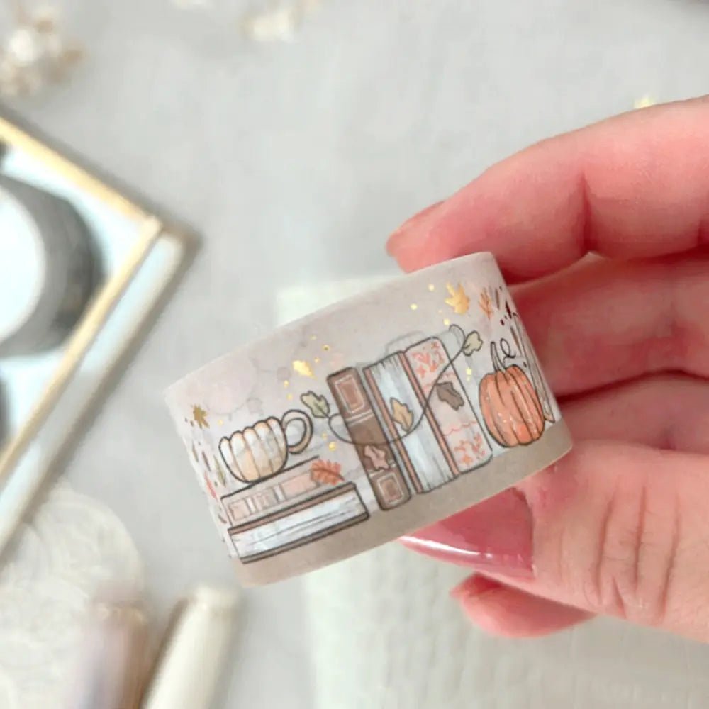 Washi tape 25 mm - Autumnal Library - 3 - Hello Petite Paper - Tidformera
