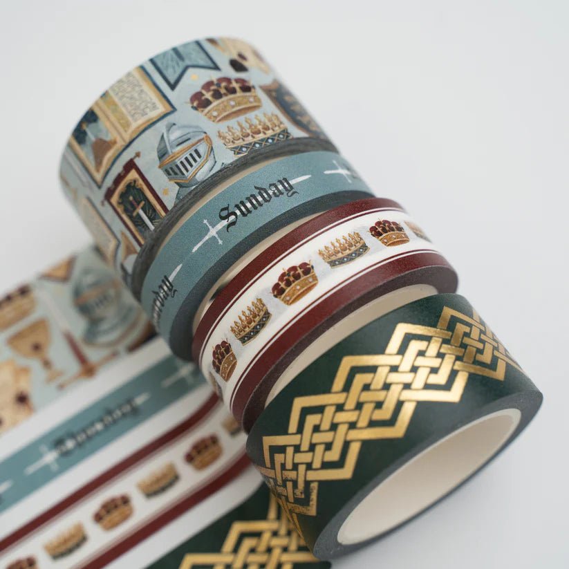 Washi tape - 4 - pack - Knight's Sword - 3 - Archer & Olive - Tidformera