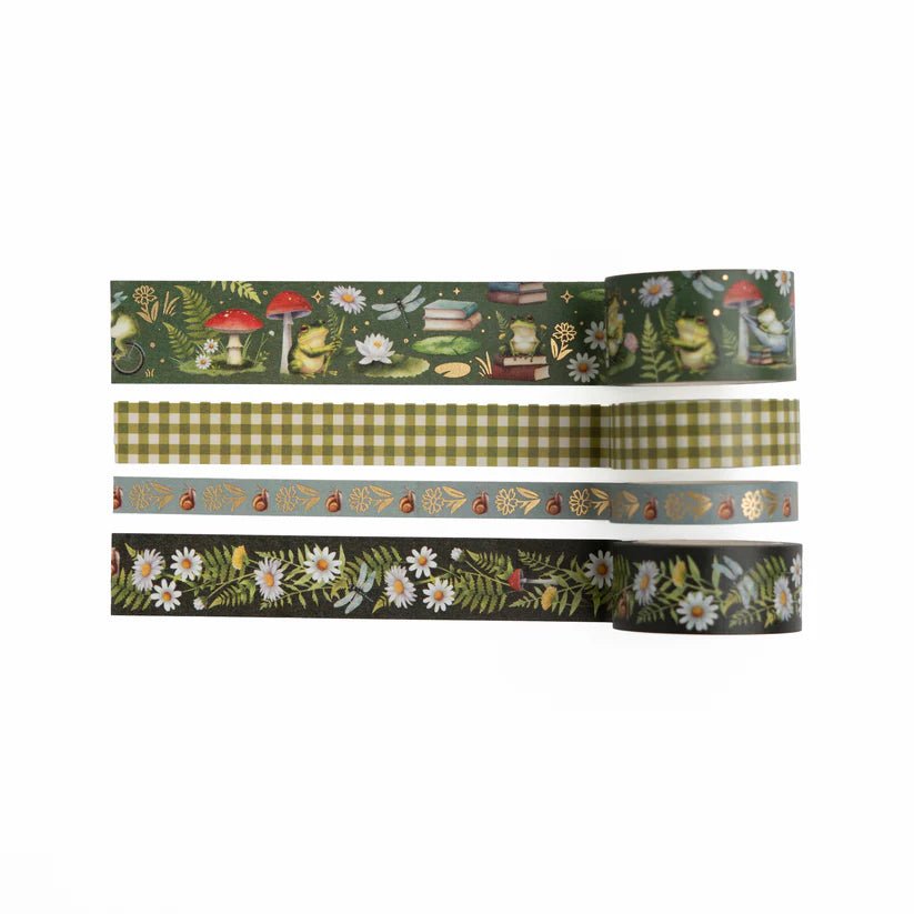 Washi tape - 4 - pack - Literary Frog - 1 - Archer & Olive - Tidformera