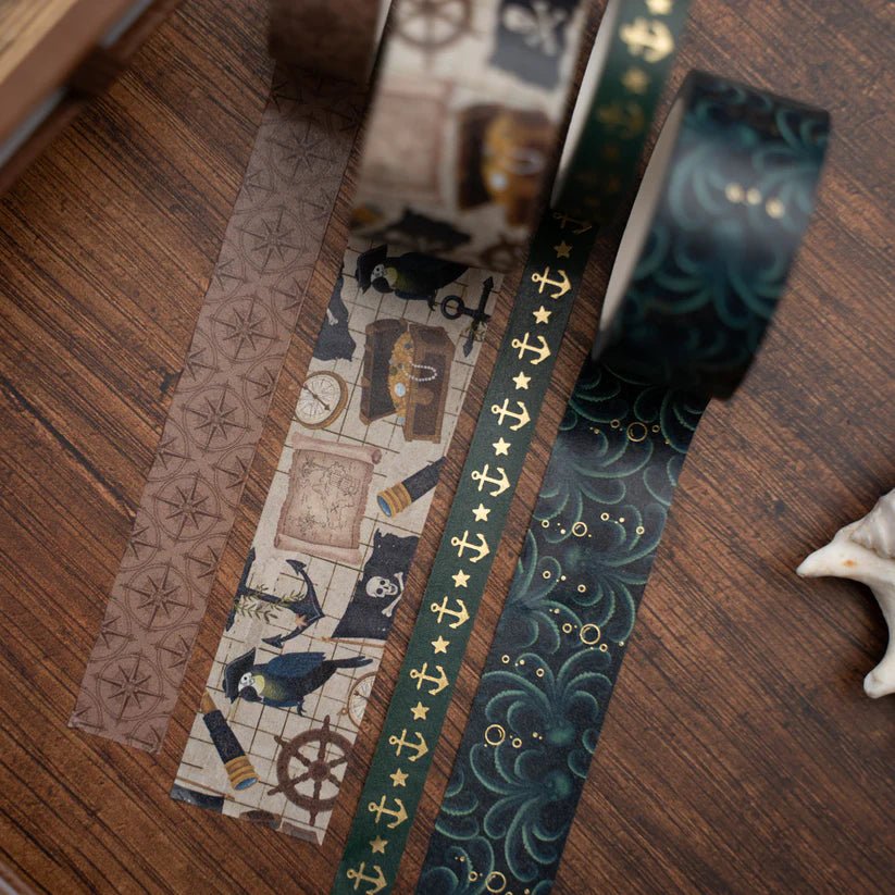 Washi tape - 4 - pack - Treasure Map - 3 - Archer & Olive - Tidformera