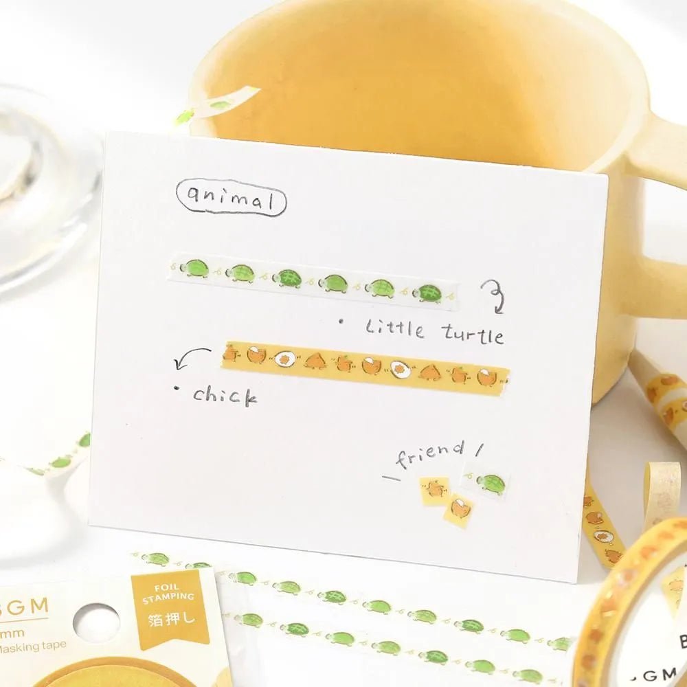 Washi Tape 5 mm - Running Chick - 3 - BGM - Tidformera