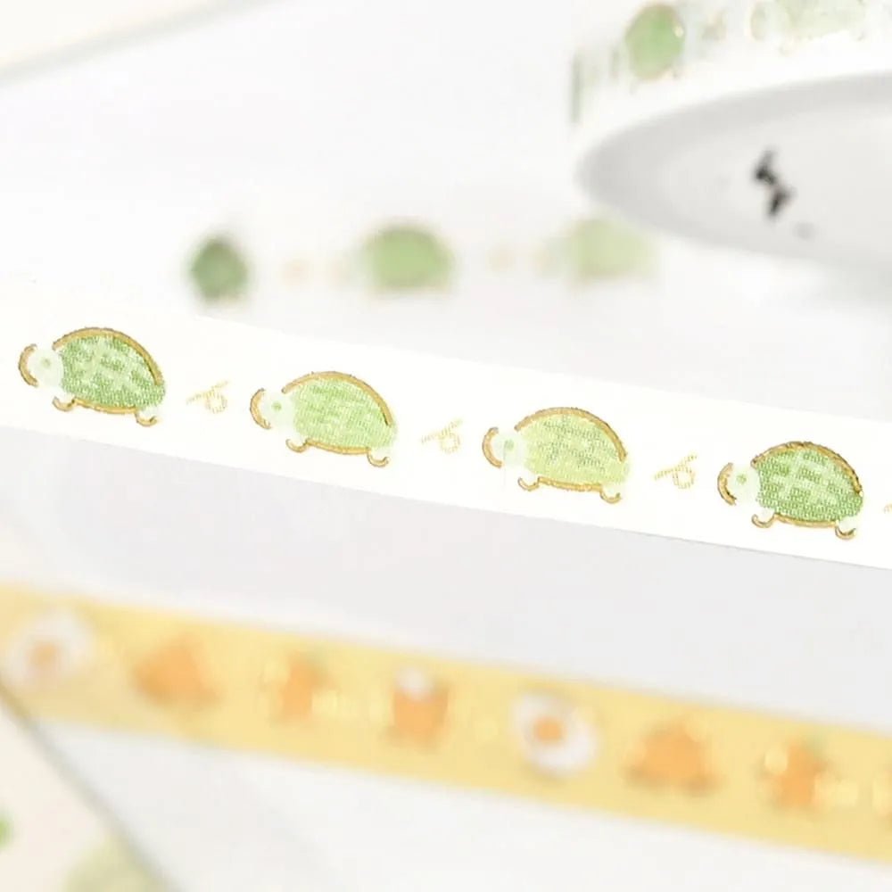 Washi Tape 5 mm - Running Turtle - 2 - BGM - Tidformera