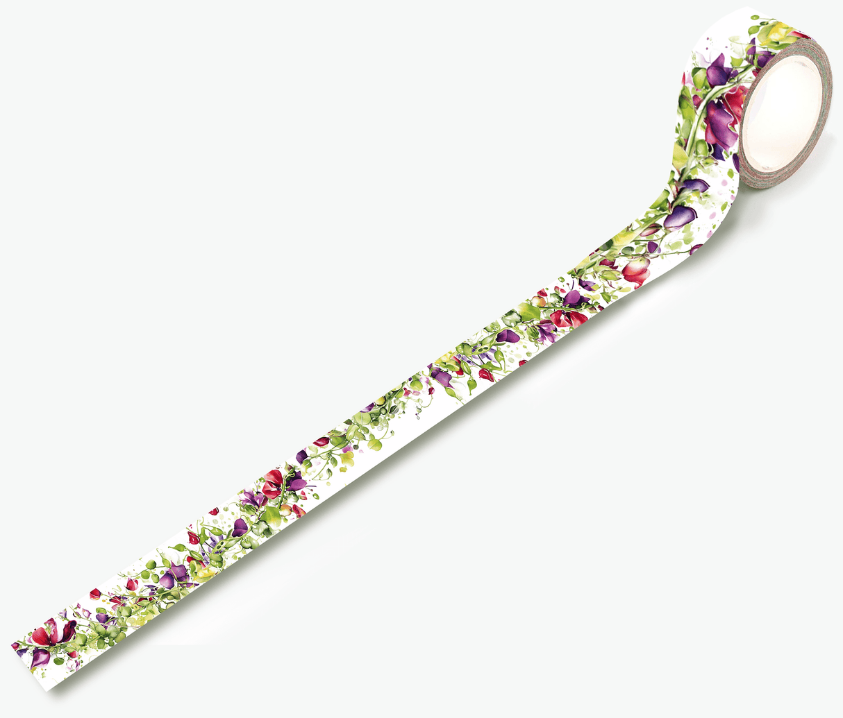 Washi tape #77 Bipasha BK - Endless Vine - Dekorationstejp med blomsterranka - Aall & Create - Tidformera