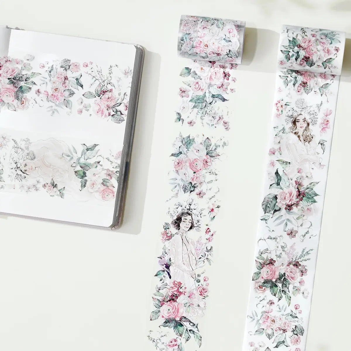 Washi tape Blossom Ephemera Wide - 60 mm - 8 - Washi Tape Shop - Tidformera