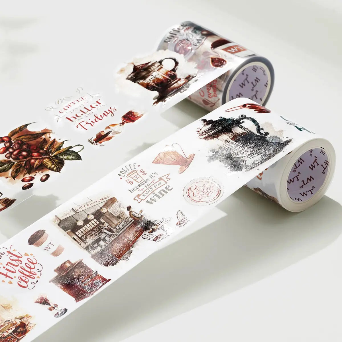 Washi tape Caffeine Canvas Wide - 60 mm - 8 - Washi Tape Shop - Tidformera