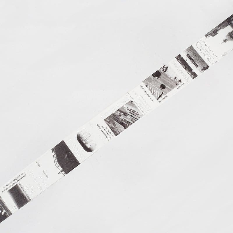 Washi tape Color city - Grey - 2 - BGM - Tidformera
