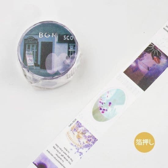 Washi tape Color city - Purple - 1 - BGM - Tidformera