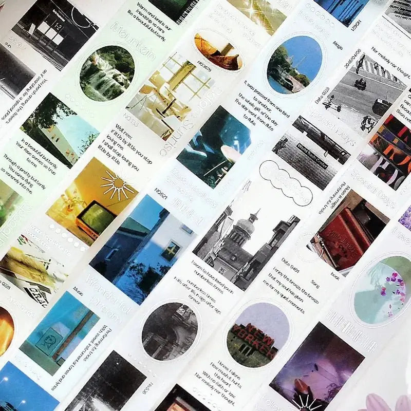 Washi tape Color city - Red - 4 - BGM - Tidformera