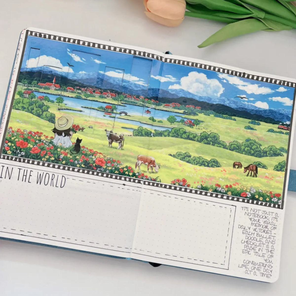 Washi Tape Country Azure - 70 mm - 3 - Washi Tape Shop - Tidformera