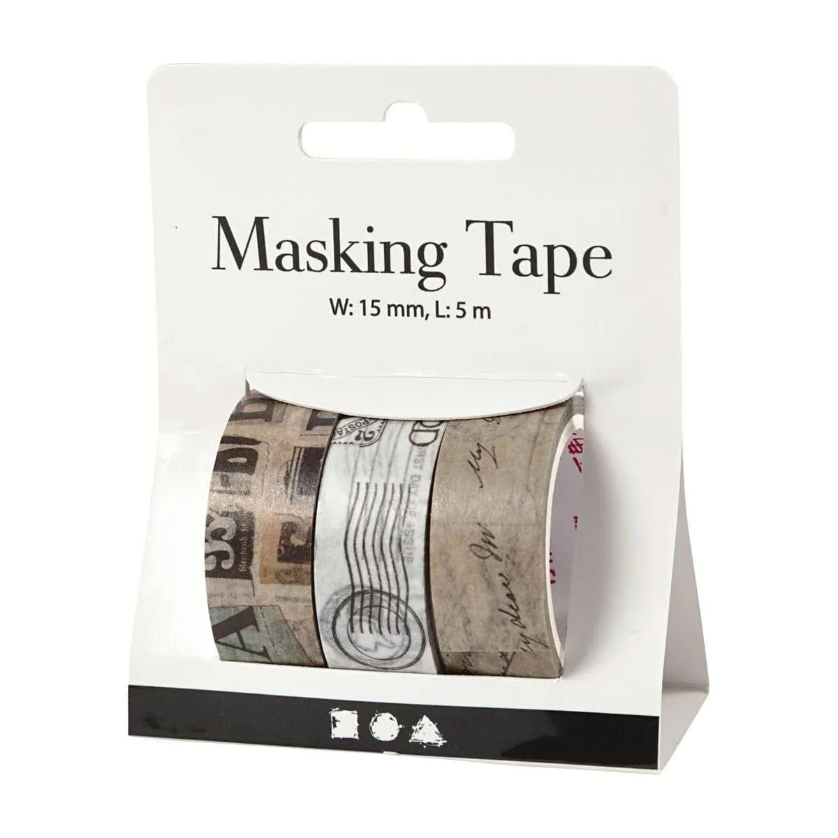 Washi tape Creotime - Brevmotiv - 3 - Creotime - Tidformera