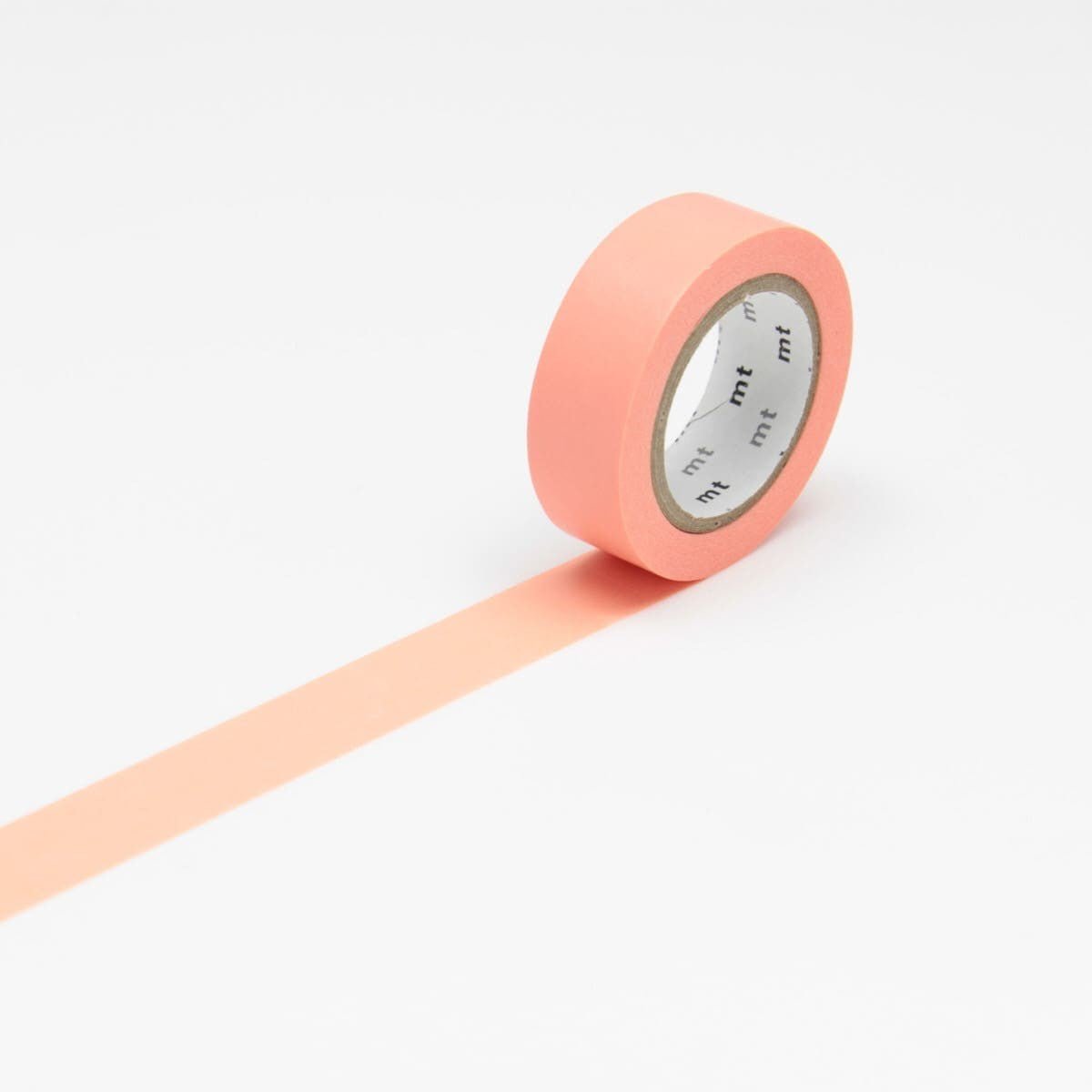 Washi Tape Enfärgade - Salmon pink från MT masking tape - Laxrosa washi tape - Tidformera
