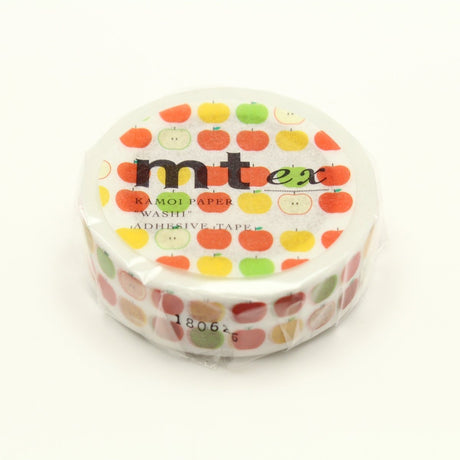 Washi Tape Ex 15 mm - Apple pattern - 2 - MT masking tape - Tidformera