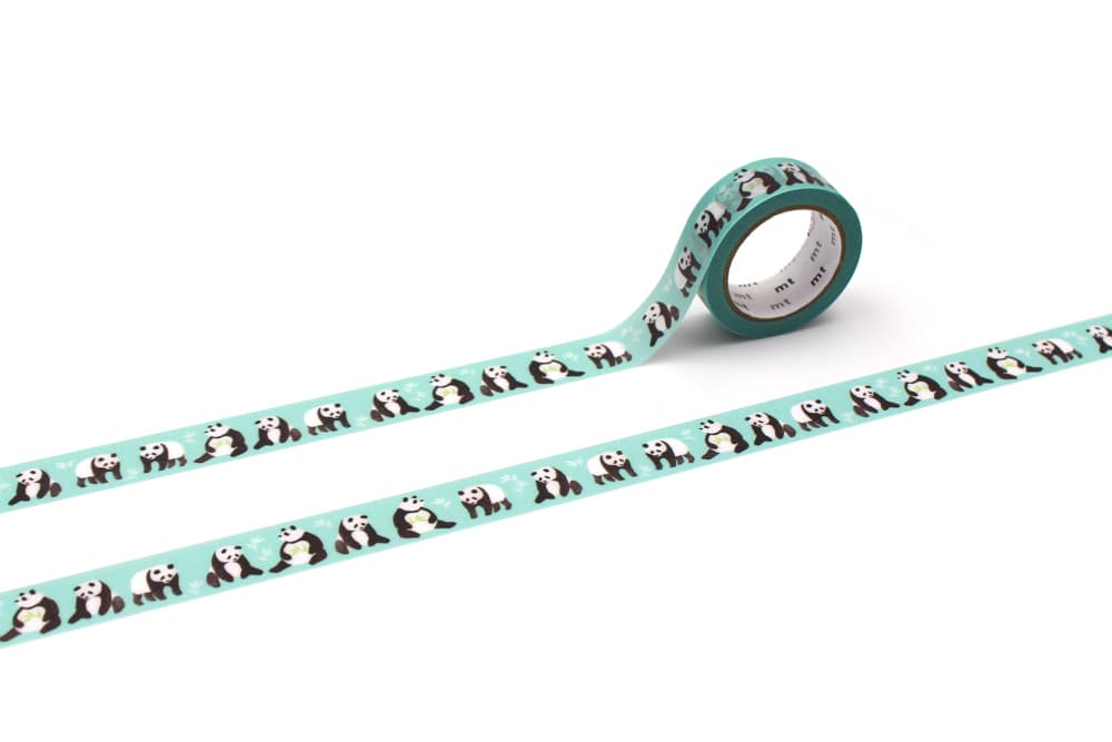 Washi Tape Ex 15 mm Maruichikyu - Panda - 3 - MT masking tape - Tidformera