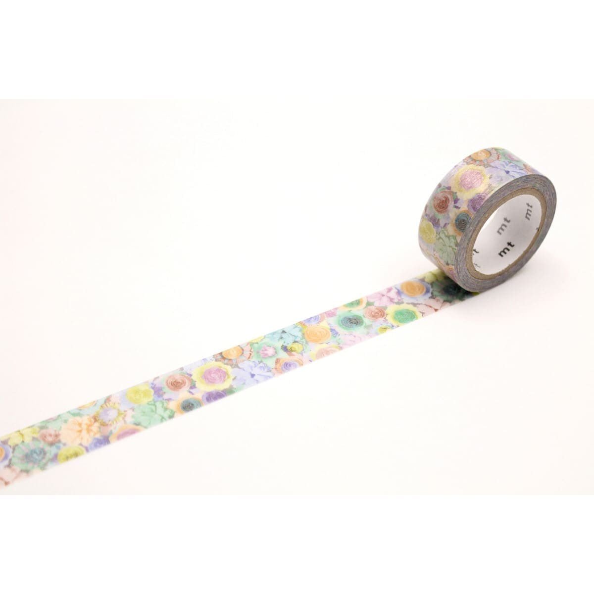 Washi Tape Fab Pearl - Quilling flowers från MT masking tape. En utrullad dekorationstejo med motiv med blommor. - Tidformera