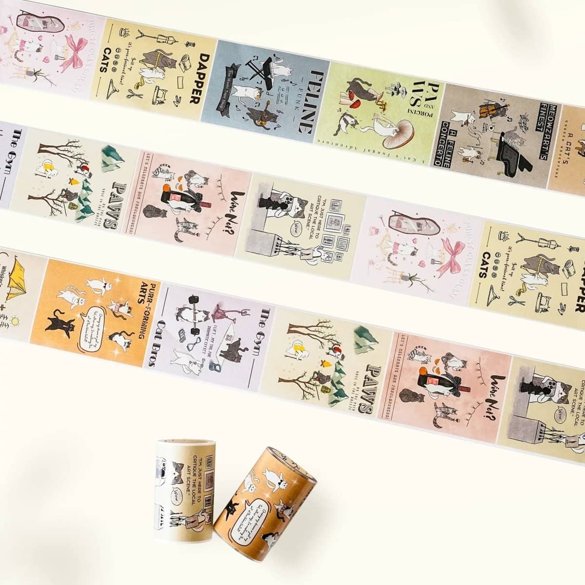Washi tape Feline Funk - 70 mm - 10 - Washi Tape Shop - Tidformera