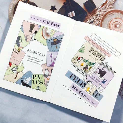 Washi tape Feline Funk - 70 mm - 5 - Washi Tape Shop - Tidformera
