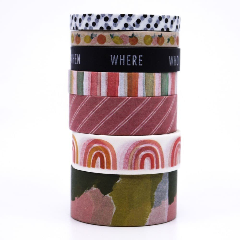 Washi tape Heidi Swapp 8 - pack - Storyline chapters - 2 - American Crafts - Tidformera