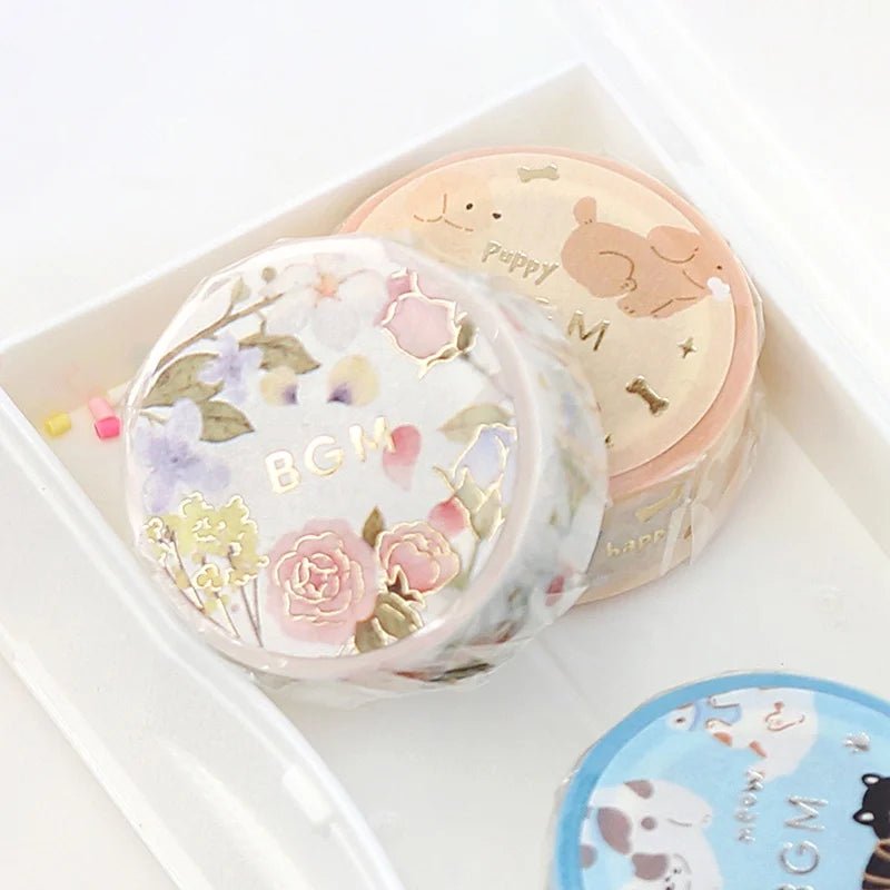 Washi Tape - Life Serie - Flower Poem - 5 - BGM - Tidformera