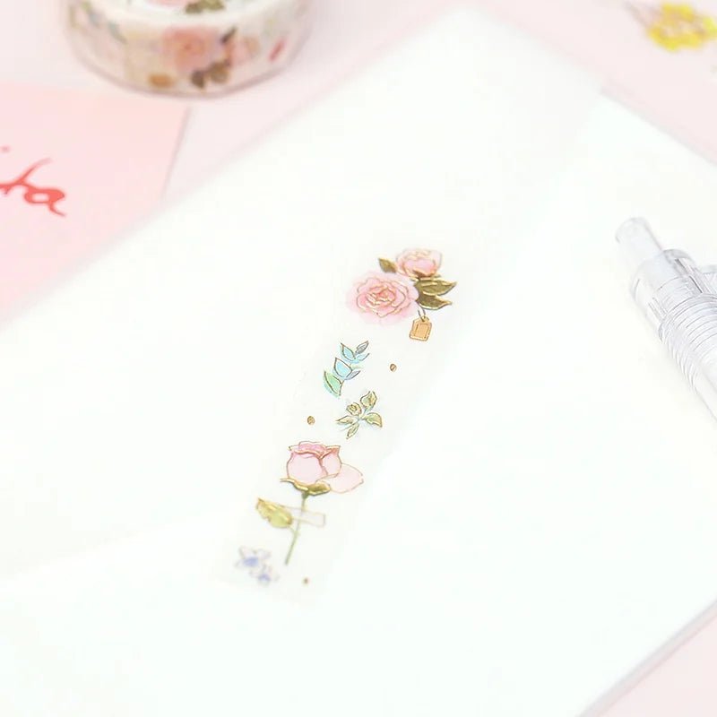 Washi Tape - Life Serie - Flower Poem - 4 - BGM - Tidformera