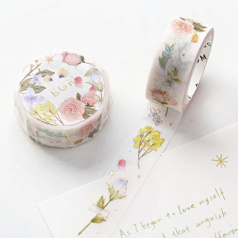 Washi Tape - Life Serie - Flower Poem - 2 - BGM - Tidformera
