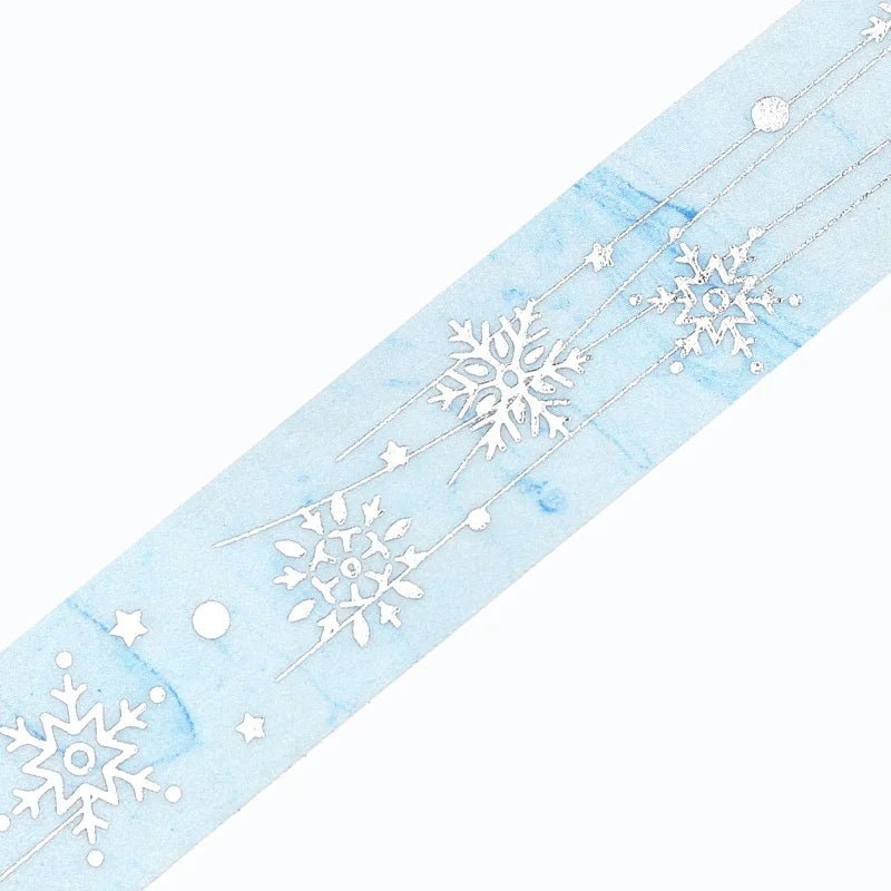 Washi Tape Life Serie - Silver Snow - 2 - BGM - Tidformera