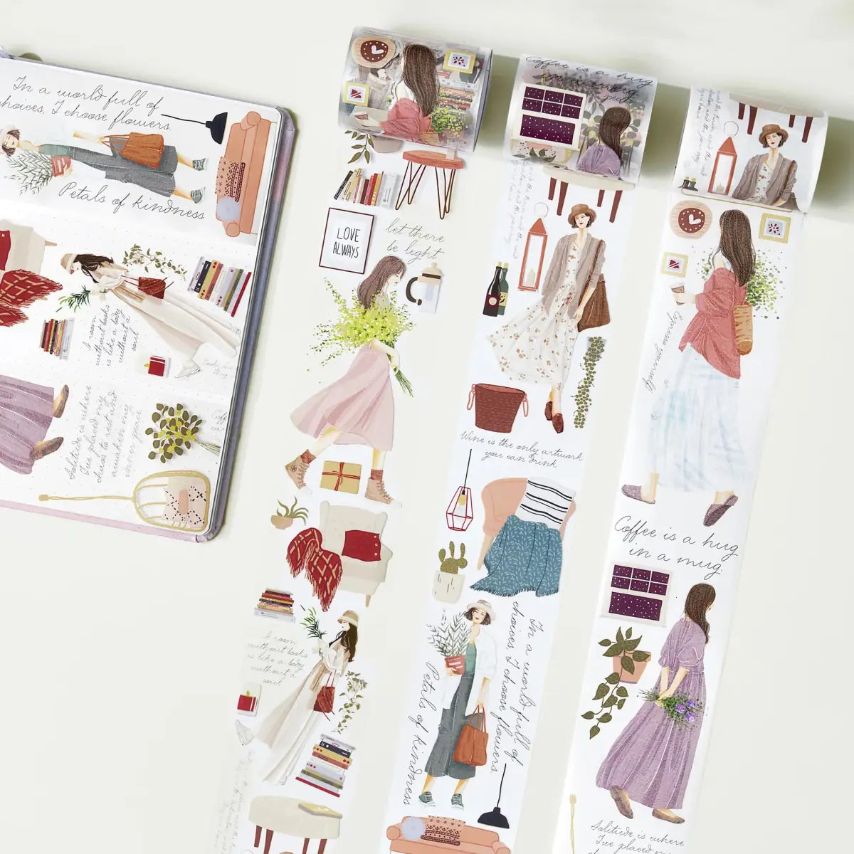 Washi tape Lisbon's Poetic Corners Wide - 55 mm - 2 - Washi Tape Shop - Tidformera