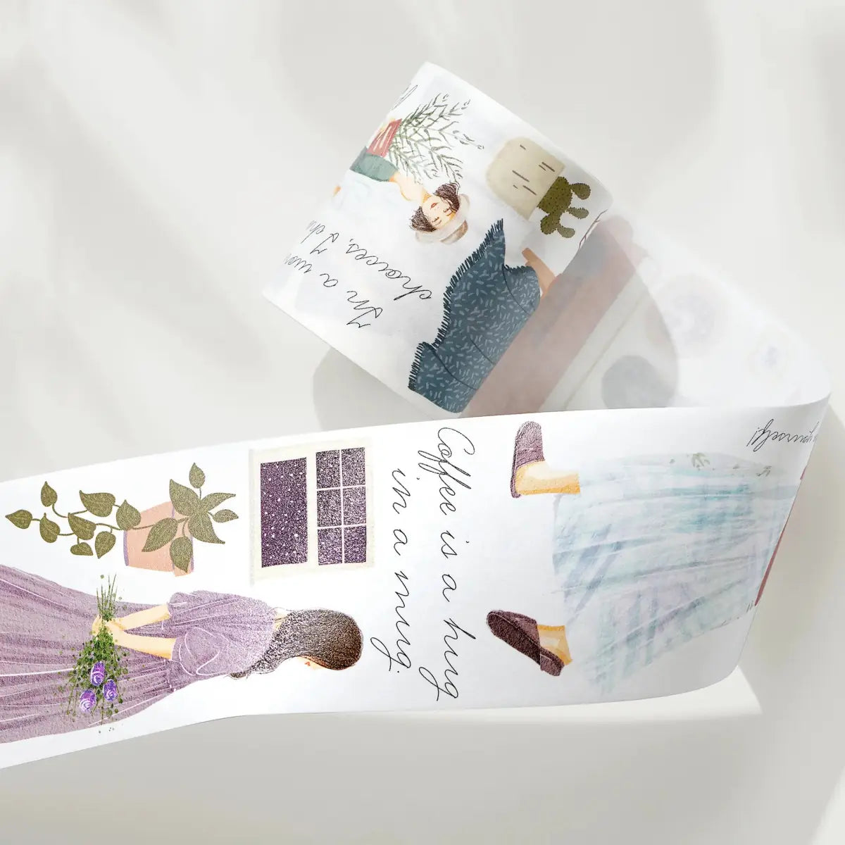 Washi tape Lisbon's Poetic Corners Wide - 55 mm - 3 - Washi Tape Shop - Tidformera