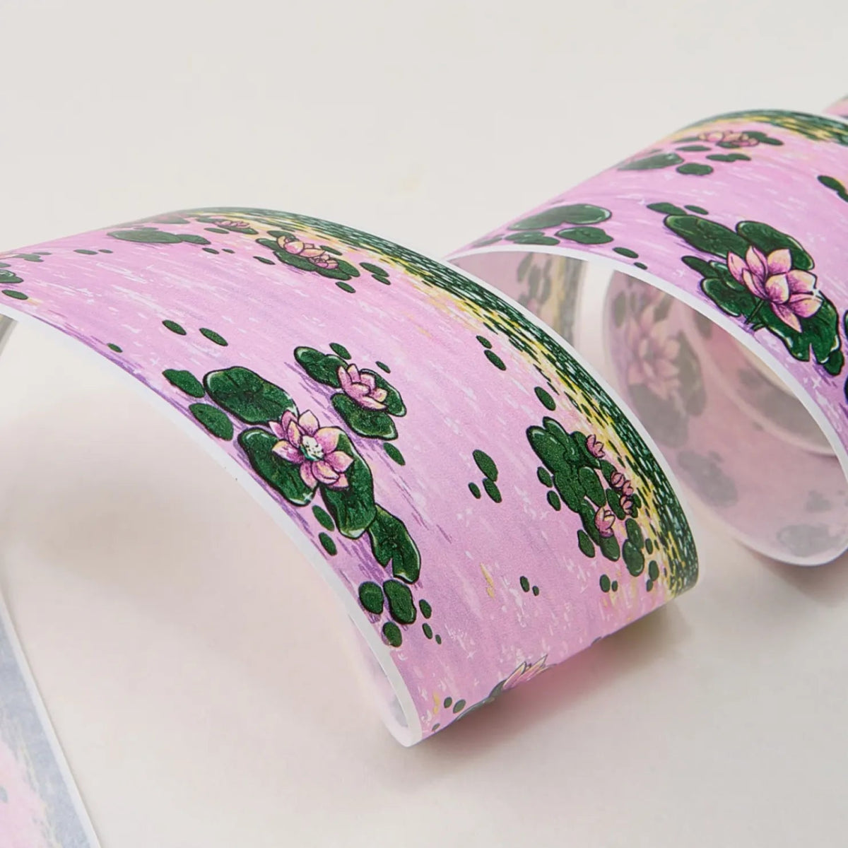 Washi tape Lotus Silhouette - 50 mm - 2 - Washi Tape Shop - Tidformera