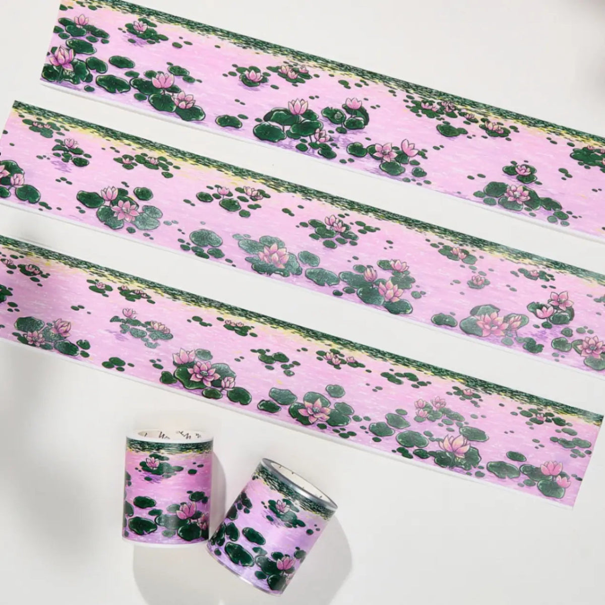 Washi tape Lotus Silhouette - 50 mm - 5 - Washi Tape Shop - Tidformera