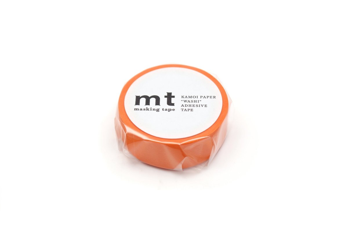 Washi Tape Matte - Orange - 2 - MT masking tape - Tidformera
