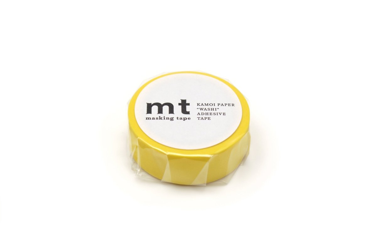 Washi Tape Matte - Yellow - 2 - MT masking tape - Tidformera