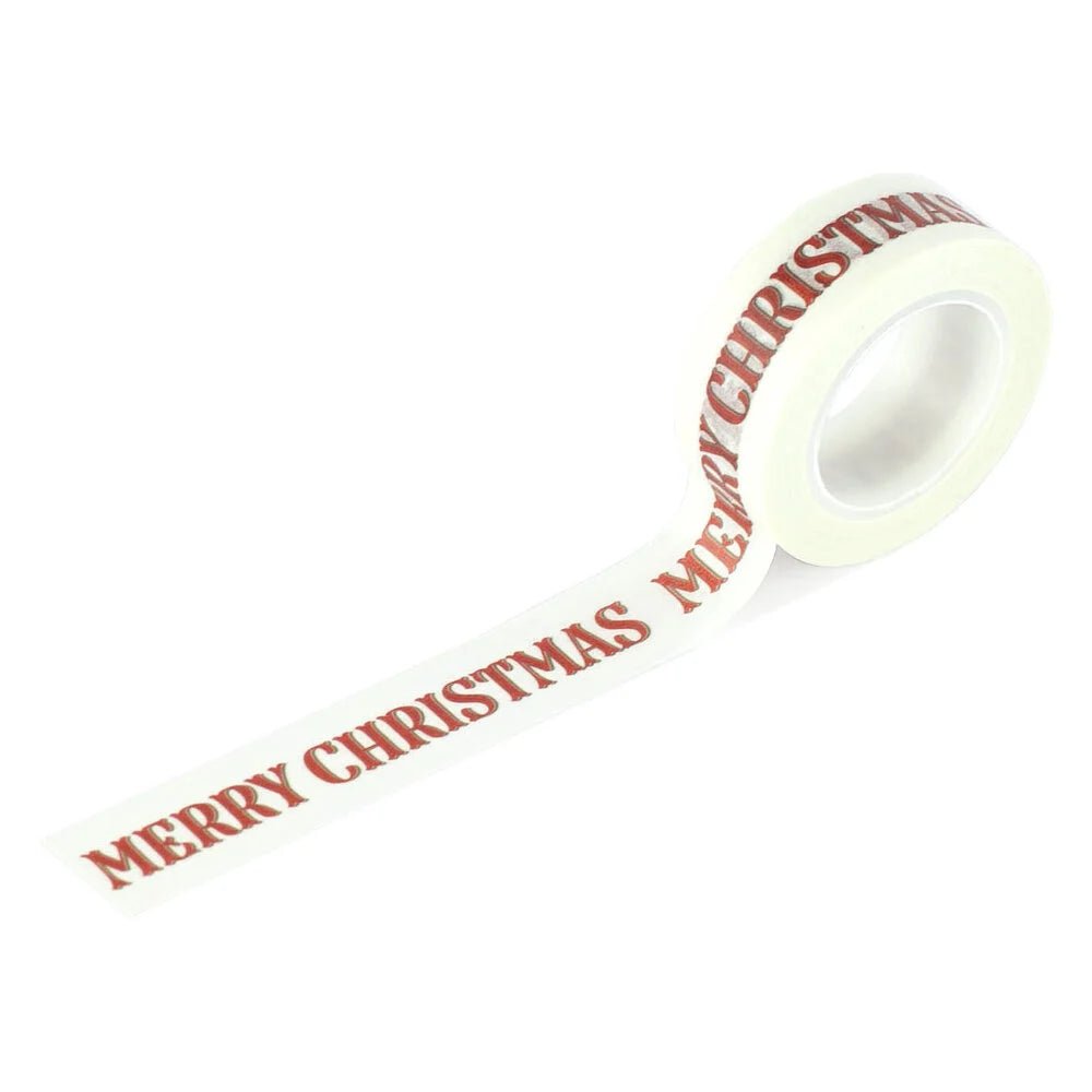 Washi tape Merry Christmas Word 15 mm - 1 - Carta Bella - Tidformera