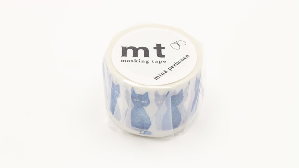 Washi Tape Minä Perhonen - Ao - neko - 2 - MT masking tape - Tidformera