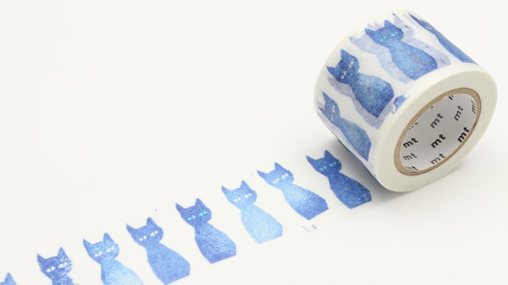 Washi Tape Minä Perhonen - Ao - neko - 1 - MT masking tape - Tidformera