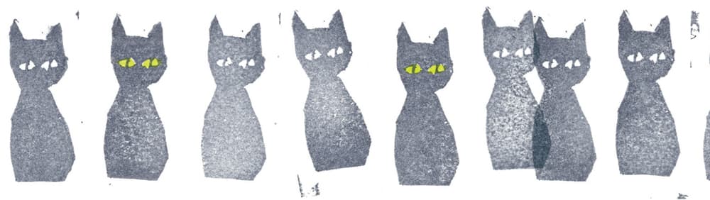 Washi Tape Minä Perhonen - Kuro - neko - 3 - MT masking tape - Tidformera