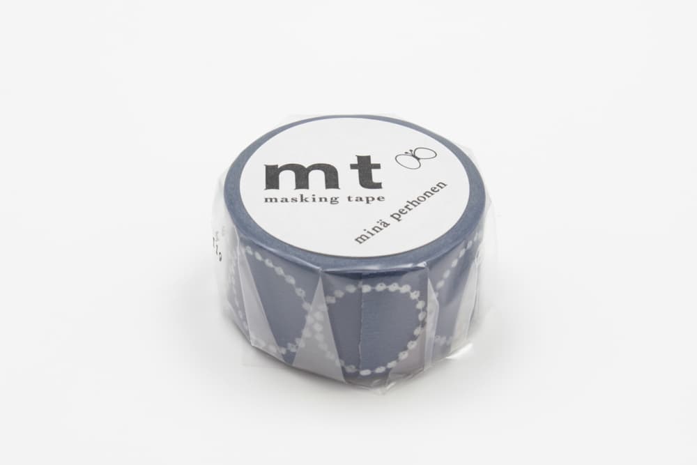 Washi Tape Minä Perhonen - Tambourine petit navy - 2 - MT masking tape - Tidformera